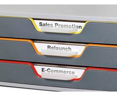 Durable 760327 Varicolor Module de classement 3 Tiroirs compact plastique ABS