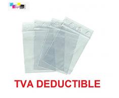 Lot 100 sachets à fermeture zip format 50x70 mm (5x7 cm) pochettes qualité alimentaire, prélèvement, aux normes européennes de production plastique - 50 microns
