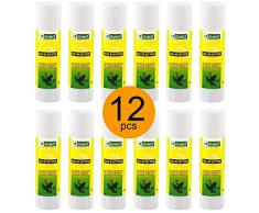 D.RECT PVA Lot de 12 bâtons de colle forte pour lécole et le bureau 15 g. 15g