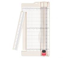 Vaessen creative 2207-108 Massicot et Plaque de Rainurage 6â pour Scrapbooking, Création de Cartes et Autres Loisirs Créatifs en Papier, Plastique, Blanc, 30,5 x 15,2 x 2 cm