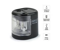 Rapesco 1449 Taille-crayons Électrique PS12-USB Noir