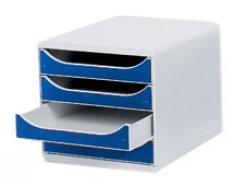 Exacompta Big box Module de classement Gris/Bleu