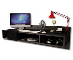 Neuf 2017. moderne flottant à fixation murale pour bureau avec tiroir Gloss