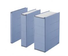 PLUS Japan Classeur gain de place Zero Max, surdimension A4 bleu, extensible jusquà 10 cm, pour 800 feuilles
