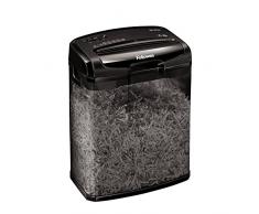 Fellowes Destructeur de document M-7CM,destructeur de papier avec agrafes et carte de crédit, coupe croisée, corbeille 13L, Capacité : 7 feuilles, idéal pour la maison, noir, 4701801