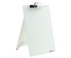 Nobo Chevalet Magnétique pour Bureau, Verre Trempé, Pour Usage Fréquent, 216 x 297 x 30 mm, Blanc, 1905173