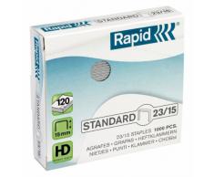 Esselte 41530 Agrafe Rapid 23/15 Métallique Assorties