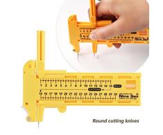 Compass Cercle Cutter Paper Trimmer Outil Découpe Circulaire Rotatif Boussole Cercle Cutter Papier Carton en Caoutchouc Cuir Art Craft Outil