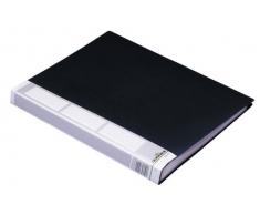 Durable 242301 Duralook Reliure Protège - Documents à Pochettes Soudées - 30 Pochettes/60 Vues avec Couverture Coloris Noir