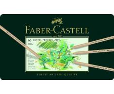 Faber-Castell 112160 Crayon PITT PASTEL boîte métal de 60 pièces