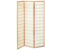 Haku Möbel 34364 Paravent Bois Massif Hévéa Nature