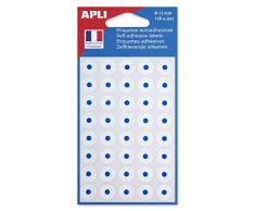 APLI-AGIPA 47674 Oeillet Adhésif Format 13mm Renforcement Documents Perforés Pochette 120u Assorties