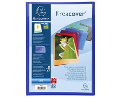 Exacompta - 809978 - Protège-document personnalisable, dossier polypropylène, 60 poches avec 120 vues - Coloris aléatoire
