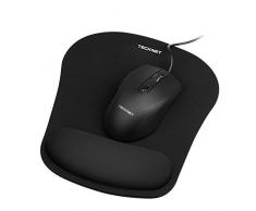 TECKNET Tapis de Souris, Confort avec Repose-Poignet Ergonomique