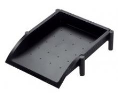 helit h6390895 – Distributeur de trombones avec aimant, série : Règle, noir