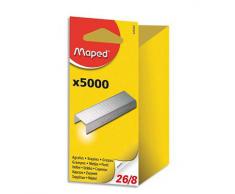 Maped Agrafes 26/8 en blister Gris Boite de 5000