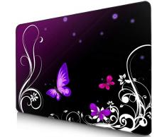 Sidorenko Tapis de Souris - 280 x 200 x 2mm - Mouse Pad - Surface spéciale améliore la Vitesse et la précision I Base en Caoutchouc Antidérapant Surface I Violet