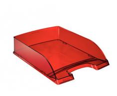 Leitz Plus - Corbeille à courrier 70mm - Rouge translucide