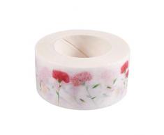 SNOWINSPRING Fleur Washi Tape 10M Auto Art Décoratif Adhésif Papier Collant Style De Bricolage: Oeillets