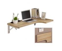 Bureau Mural en Bois pour Enfants, Table Pliante Murale, Table De Travail Pliante pour Ordinateur De Bureau, Ordinateur Portable, Table Suspendue pour Balcon