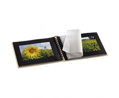 Hama Album Photo Fine Art (format 24 x 17 cm, 50 pages noires, à spirale) Taupe