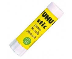 UHU Lot de 3 bâtons de colle, sans solvants, 8,2 g, avec capuchon
