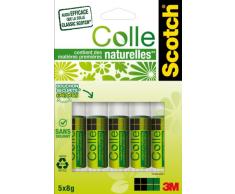 Scotch Lot de 5 Bâtons de Colle naturelle à Base de Matières premières renouvelables 8 g