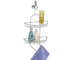 Wenko 15887100 Étagère en Fil Métallique Kuopio Chromé Dimensions 28 x 43 x 15,5 cm