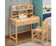 ZXJUAN Meubles Étude Bois for Les Enfants Table avec tiroir de Rangement for Les garçons Lutrin Filles tiroir Crayon sous Enfants Poste de Travail Scolaire (Couleur : Beige, Taille : 120X50X75CM)