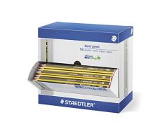 Staedtler – Lot de 100 Crayons à papier Noris HB dans boîte distributeur 120HBCA1 P