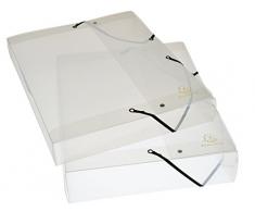 Exacompta 5962E Boite de classement exabox dos 25mm polypropylene crystal