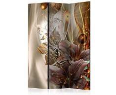 murando Paravent 135x172 cm Réversible Deux Côtés Impression sur Toile intissée 100% Opaque Foto Paravent Décoratif en Bois avec Interieur Home Office a-C-0054-z-b