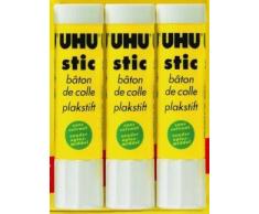 UHU Lot de 3 bâtons de colle sans solvant 40 g