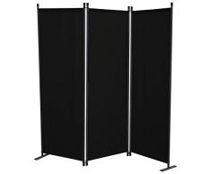 Grasekamp Paravent de qualité Depuis 1972 3 pièces Noir