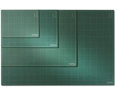 Maped - Tapis de Découpe Vert en PVC, Précis avec Repères Graphiques pour Cutter, Scalpel et Outils de Coupe - Format A3 - 297 x 420 mm