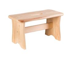 axentia Repose-pied en bois 40 x 20 x 22 cm - Marchepied en bois - Tabouret repose-pied en bois
