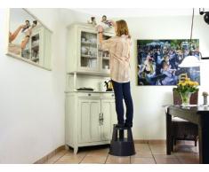 Wedo Step 212201 Tabouret marchepied mobile en plastique Noir