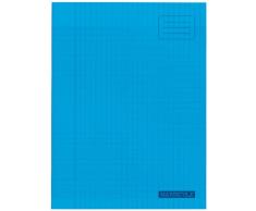 HAMELIN - 1 Cahier Grands Carreaux 17x22cm 48 pages - Couverture Polypro Bleue