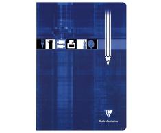 Clairefontaine 22075 Cahier Piqûre Dessin Couverture Pelliculée A4 Papier Bleu