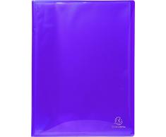 Exacompta 85970E Porte vues Idérama couverture polypro brillante et pochettes interieures lisse haute transparence 100 pochettes et 200 vues Coloris Aléatoires