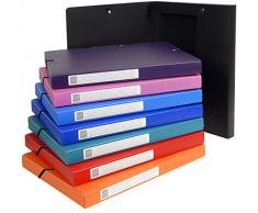 Boite de Classement Exabox Dos 25mm Polypropylene 7/10e Opaque, 8 Pezzi