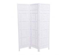 Pureday miaVILLA paravent Orient-Space Trenner-Look Oriental-Bois-Blanc