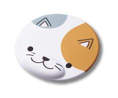 ELECOM-Japan Brand- Animal Mouse Pad with Wrist Rest MOCHIMARU/Cute/Ergonomic Design/Reduce Wrist Fatigue Cat MP-AN01CAT