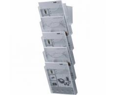 Helit H6103102 Trieur mural avec 5 porte-documents A4 orientation portrait (Transparents) (Import Allemagne)