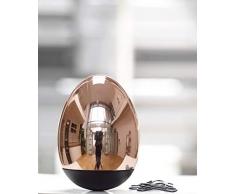 'Troika, l'oeuf de Colomb Presse-papier – gap08/RG – magnétique avec 20 Trombones (Noir) – en acier inoxydable, rose or – Fonction' Culbuto '– L'original de Troïka