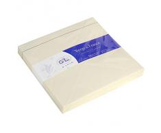 G.Lalo 25 Enveloppes Papier Vergé/Doublée/Gommée 165 x 165 mm Ivoire