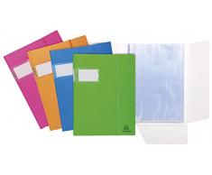 Exacompta Porte vues campus Néon rigide pochette lisse 60 vues Coloris Aléatoire