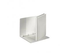 Esselte 55290 Classeur à anneaux personnalisable A4 Maxi Capacité de 140 feuilles Carton recouvert de polypropylène 4 anneaux Blanc