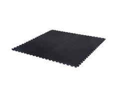 Couleur Noir P/étale 60x60x1 cm BodenMax Tapis de Protection en Mousse EVA Yoga Dalles en Mousse avec Bordures Tapis de Sport Gym 12 pi/èces Musculation