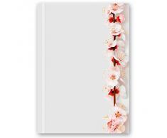 Paper-media papier à lettre à motif fleurs de cerisier enveloppes format long sans fenêtre assorties dl